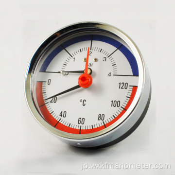 304ステンレス鋼の温度計と圧力計